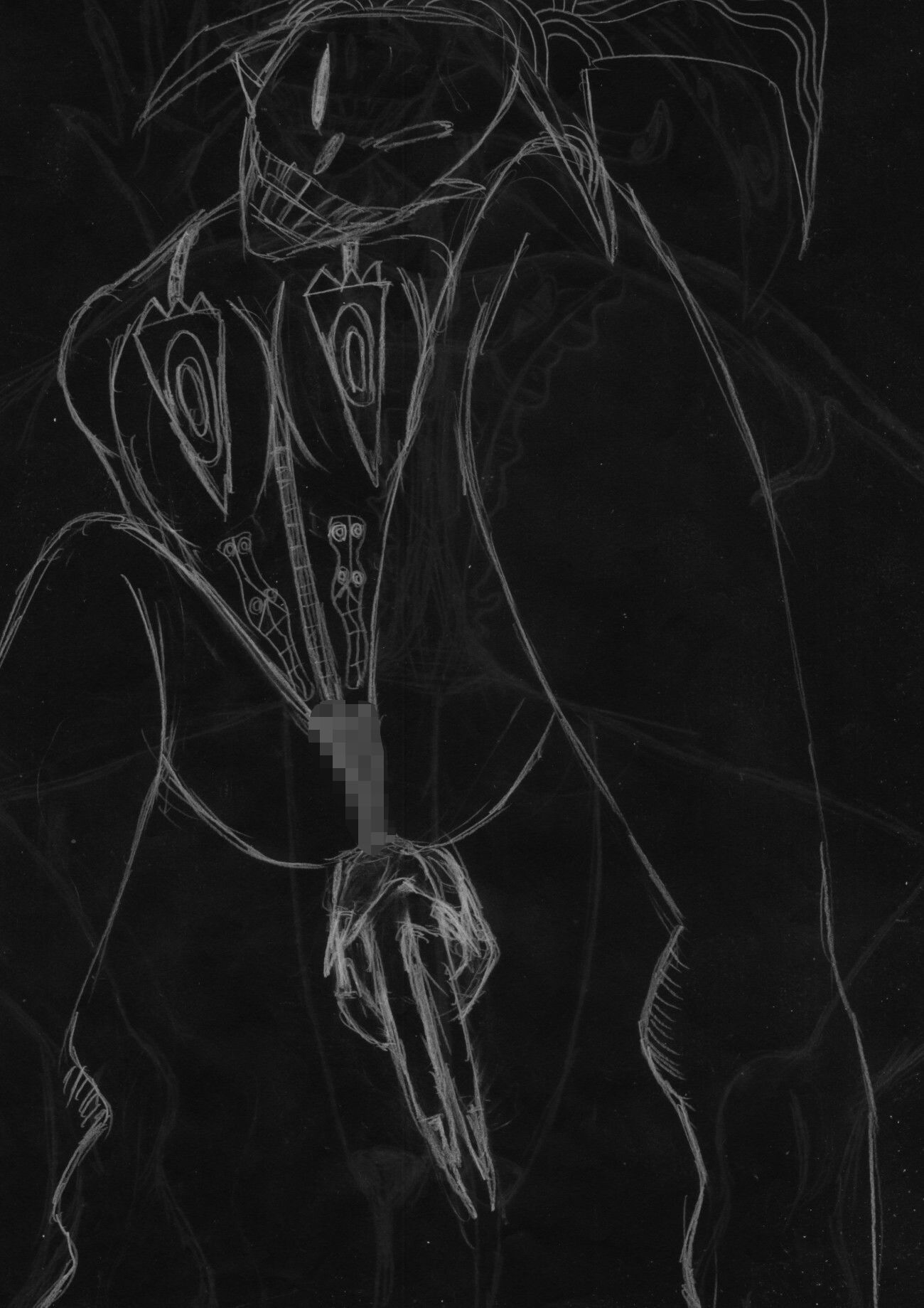 黒よりも黒いエロティックホラー黒戯絵集「マネキンポーズ9」 画像1