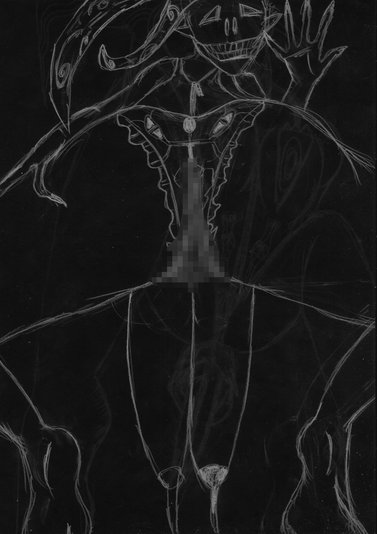 黒よりも黒いエロティックホラー黒戯絵集「マネキンポーズ9」 画像3