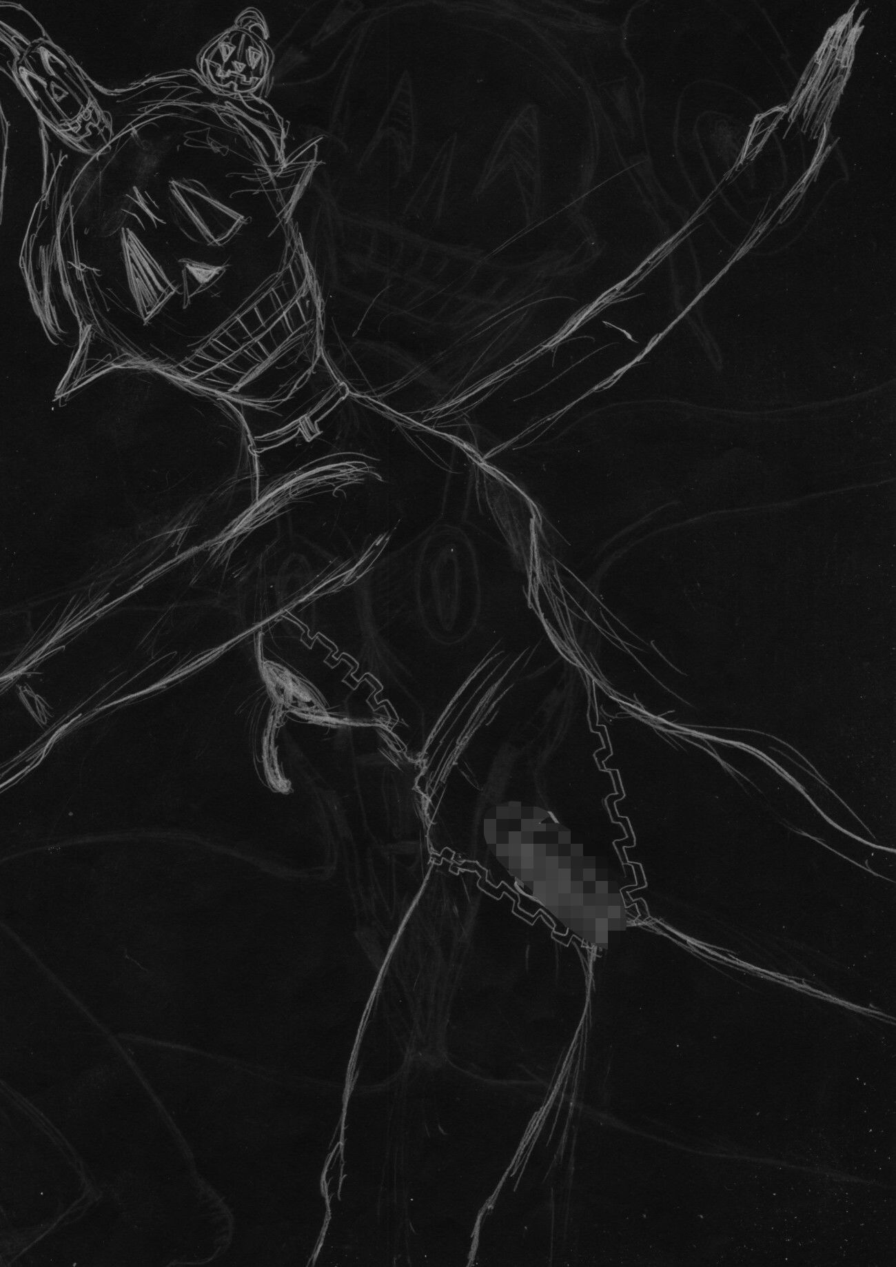 黒よりも黒いエロティックホラー黒戯絵集「マネキンポーズ9」 画像5