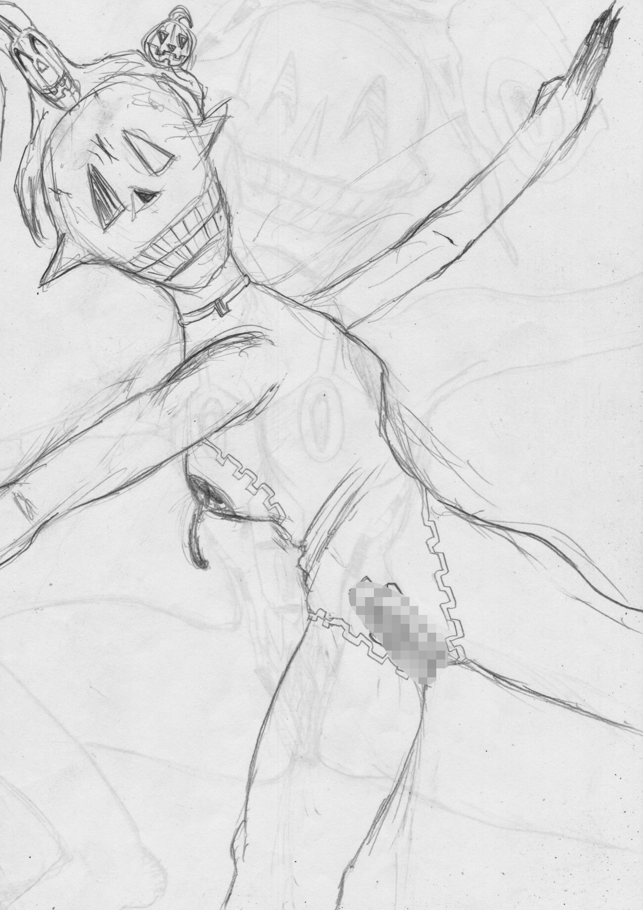 黒よりも黒いエロティックホラー黒戯絵集「マネキンポーズ9」 画像6