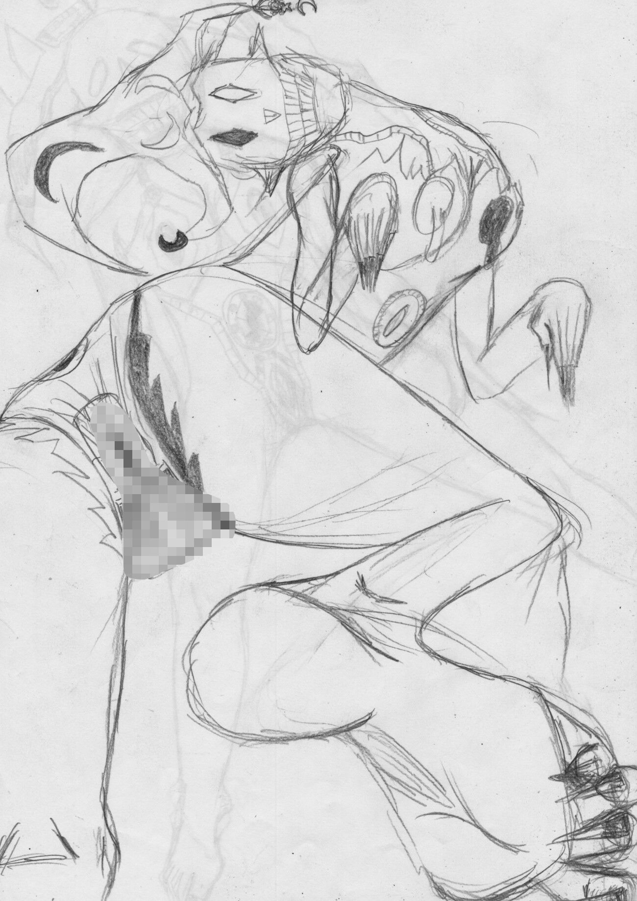 黒よりも黒いエロティックホラー黒戯絵集「マネキンポーズ9」 画像10